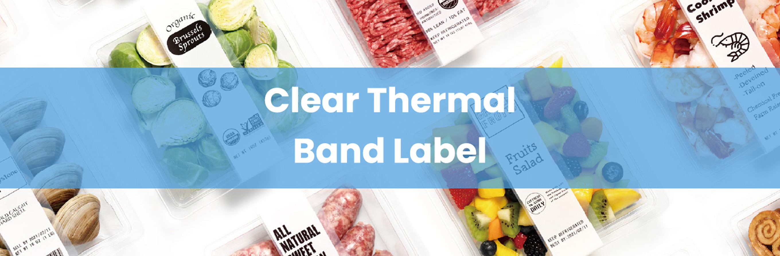 Clear Thermal Wrapping Band Label